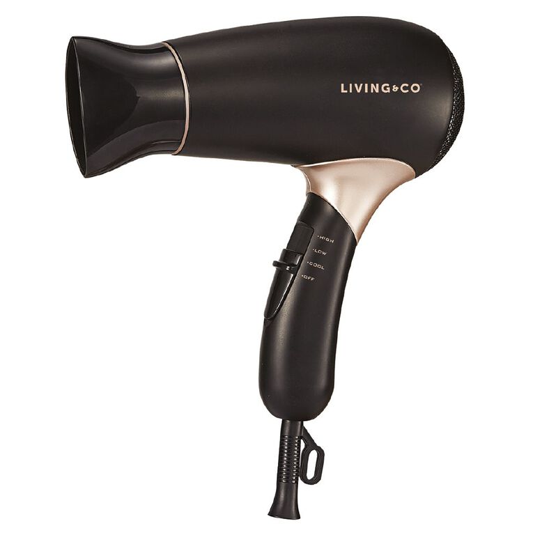 Living & Co Travel Hair Dryer 1600W, , hi-res