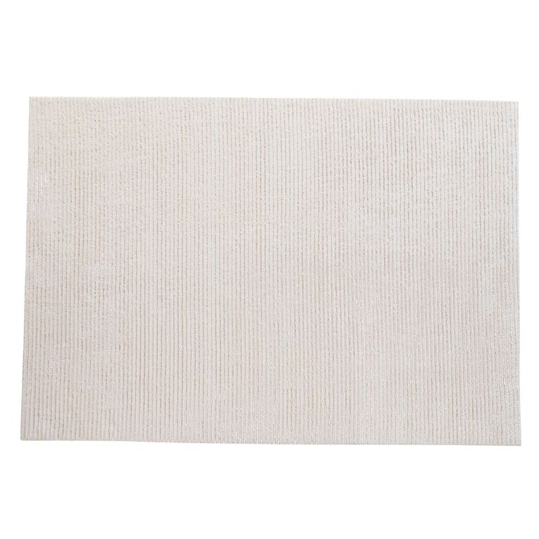 Living & Co Lines Rug Beige 160cm x 230cm, , hi-res