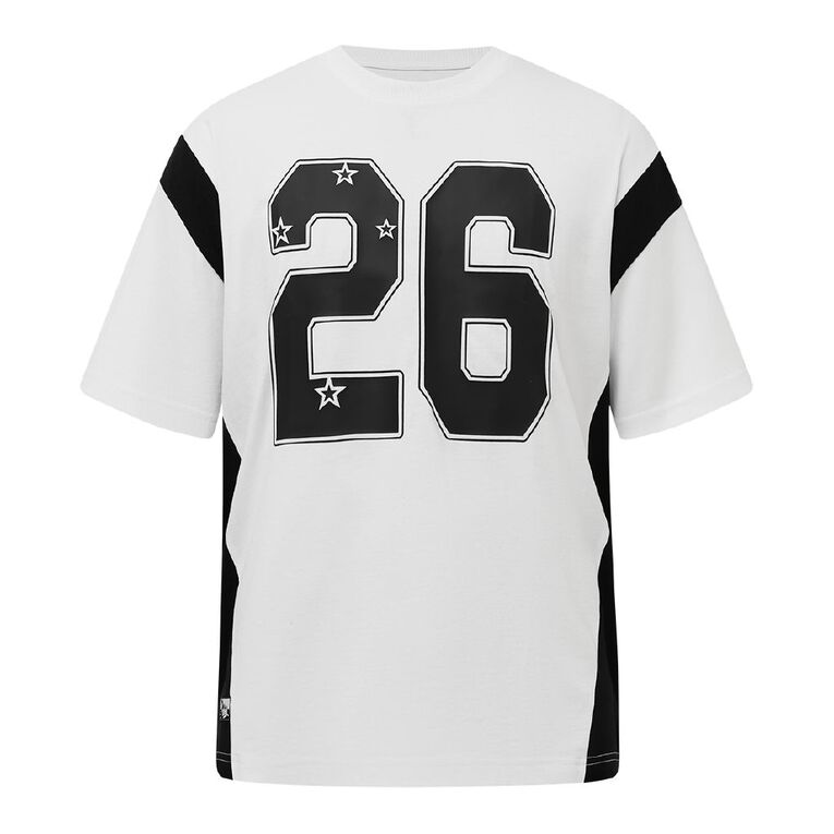 Active Intent Supporter Spliced Tee, White, hi-res