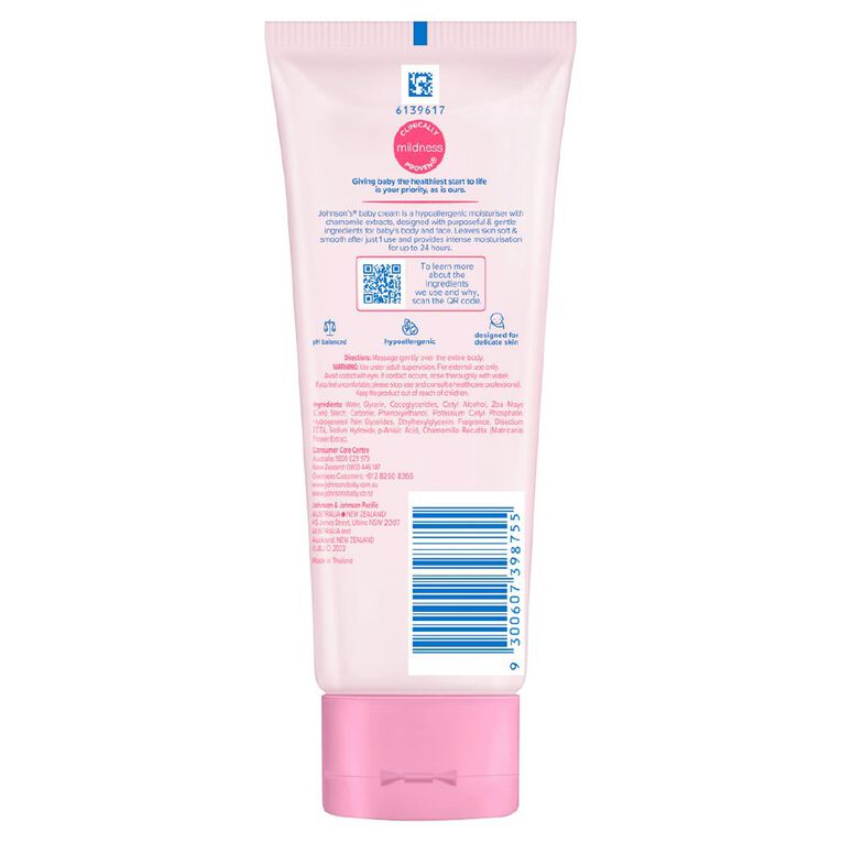 Johnson's Baby Cream 100g, , hi-res