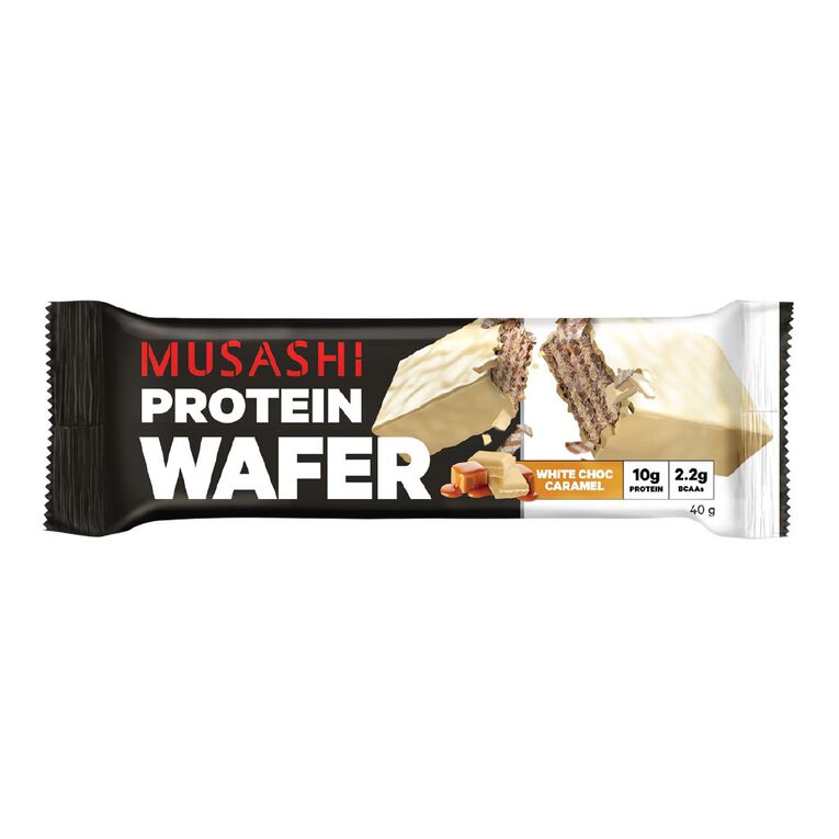 Musashi White Choc Wafer Caraml 40g, , hi-res