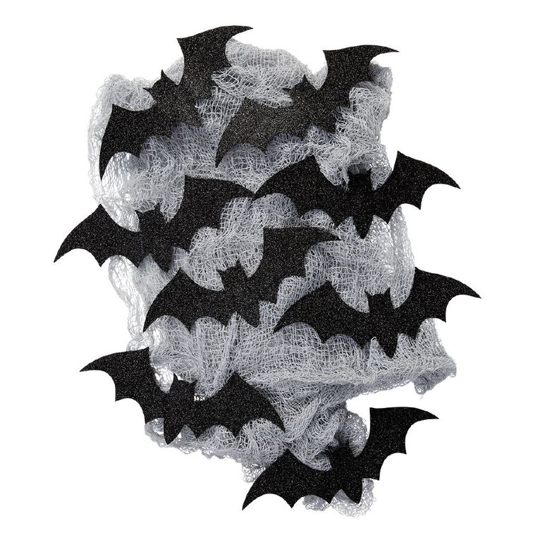 Scarehouse Halloween Bat Gauze Decoration, , hi-res