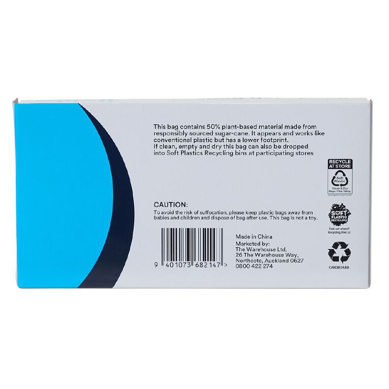 Living & Co 50% Plant-Based Sandwich Bags 30 Pack, , hi-res