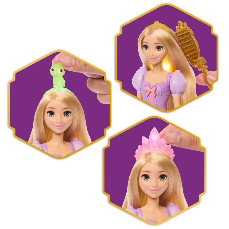 Disney Princess Rapunzel Glowing Hair Feature Doll, , hi-res