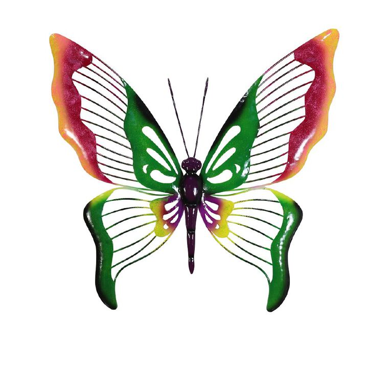Kiwi Garden Metal Butterfly Wall Art 42cm x 43cm, , hi-res
