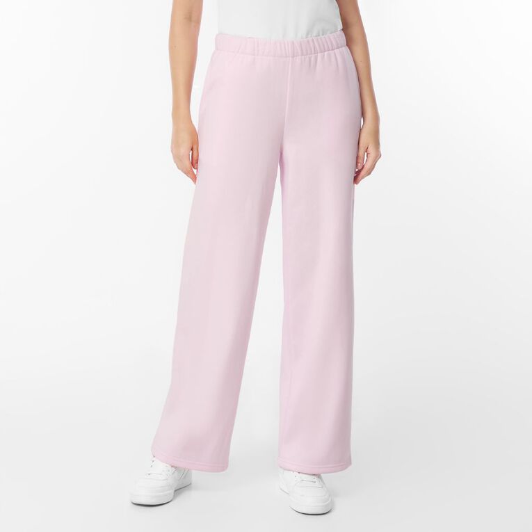 H&H Women's Wide Leg Track Pants, Pink Light, hi-res