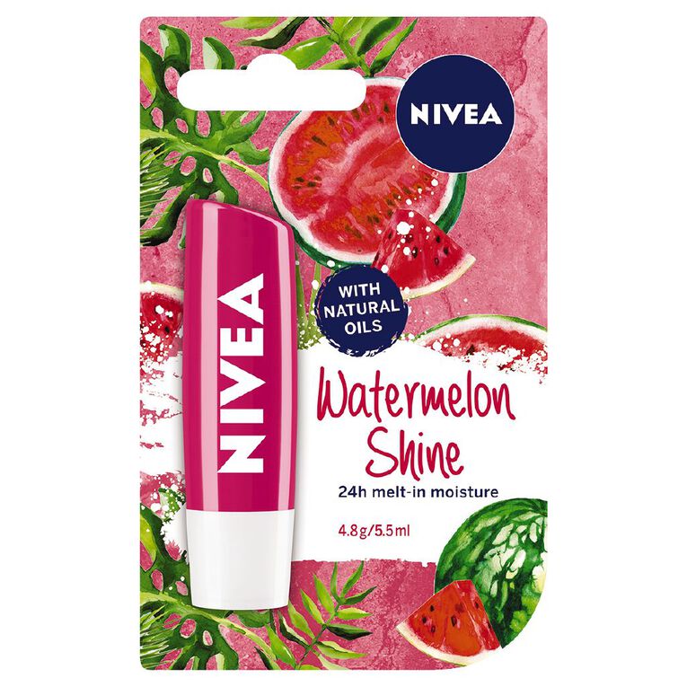 Nivea Watermelon Lip Balm 4.8g, , hi-res