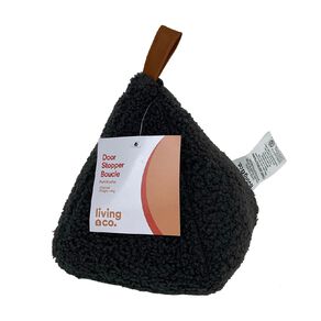 Living & Co Door Stop Boucle 14 x 17cm Charcoal