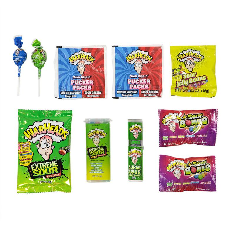 Warheads Christmas Super Sour Stocking 175g + 20ml, , hi-res