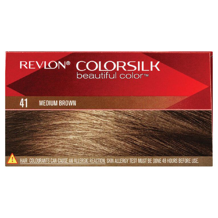 Revlon Coloursilk Hair Colour Medium Brown 41 Brown Mid, , hi-res