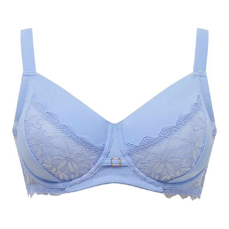 H&H Women's Snow Underwire Bra, Blue Light, hi-res