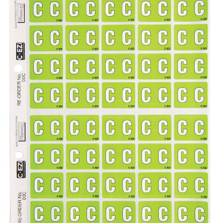 Filecorp Coloured Labels C Green Mid, , hi-res