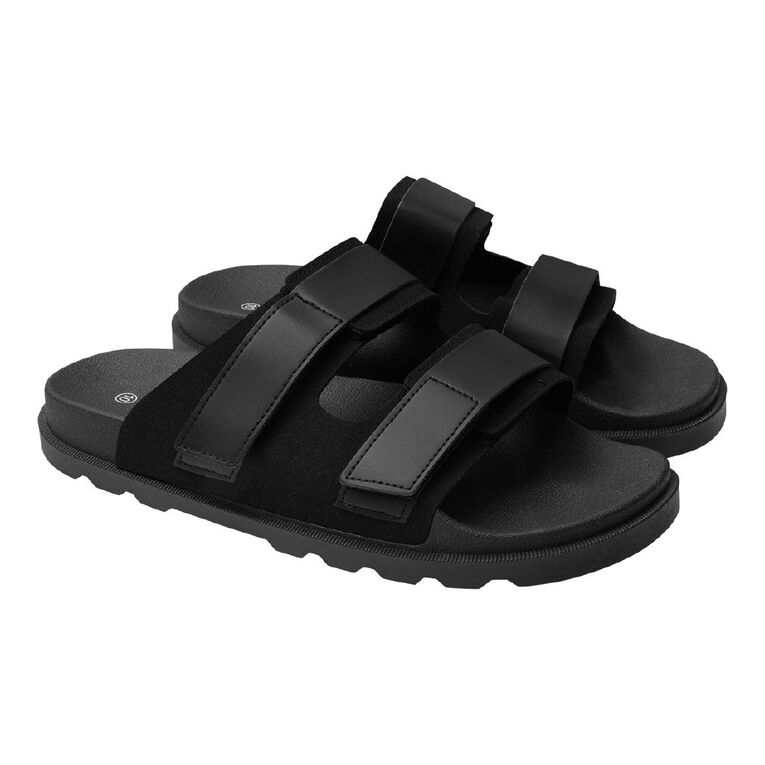 H&H Men's Lenny Sandals, Black, hi-res
