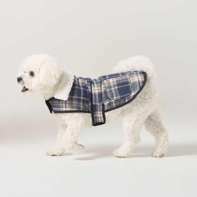 Petzone Check Jacket Blue Small