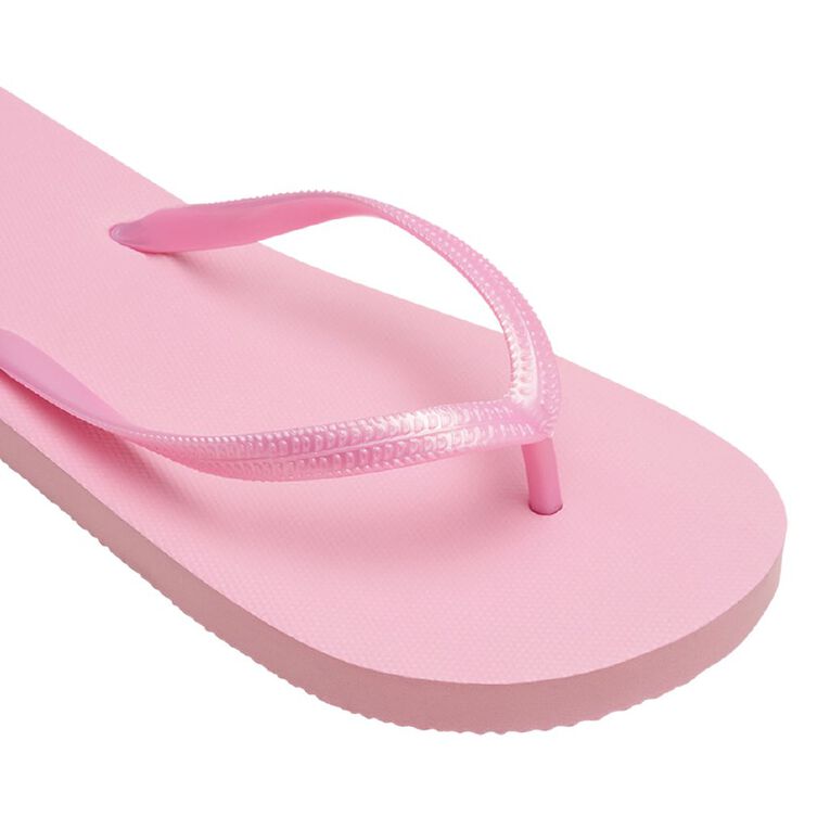 H&H Women's Plain Jandals, Pink, hi-res