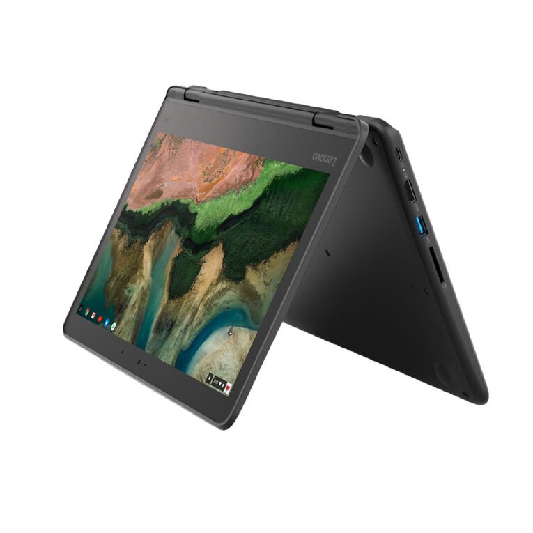 Lenovo 11.6in 300E Chromebook HD Intel Celeron N4020  4GB 32GB SSD Black, , hi-res