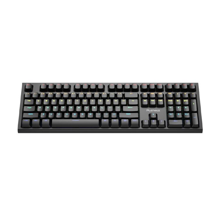 Playmax RGB Mechanical Gaming Keyboard With Key Caps Black, , hi-res