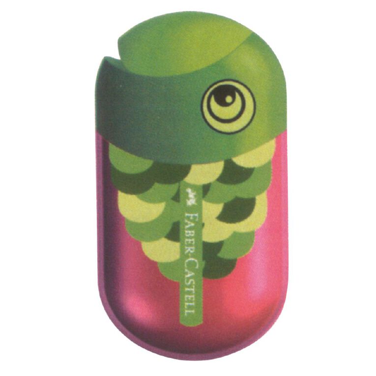 Faber-Castell Double Hole Sharpener + Eraser, , hi-res