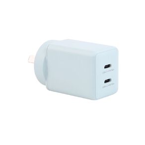 Tech.Inc PD 45W Dual USB-C Fast Charger Blue Light