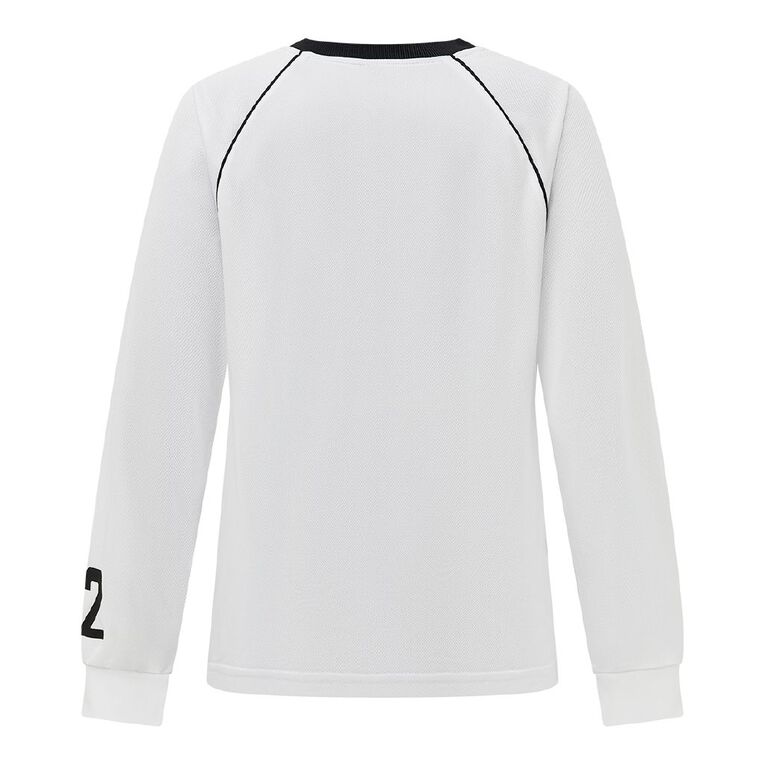 H&H Women's Long Sleeve Raglan Sports Tee, White, hi-res