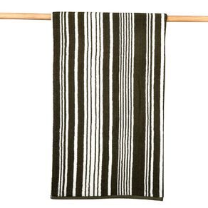 Maison d'Or Striped Spa Towel Green Dark 90cm x 150cm