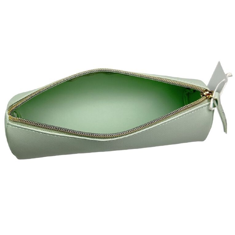 Uniti Stationery Elegant Simplicity PU Pencil Case Mint Green, , hi-res