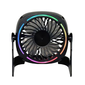 Living & Co USB RGB Desk Fan Black