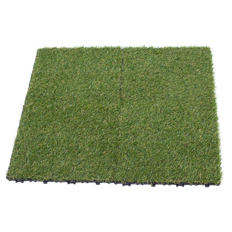 Urban Green Artificial Grass Tiles 4 Pack Green, , hi-res