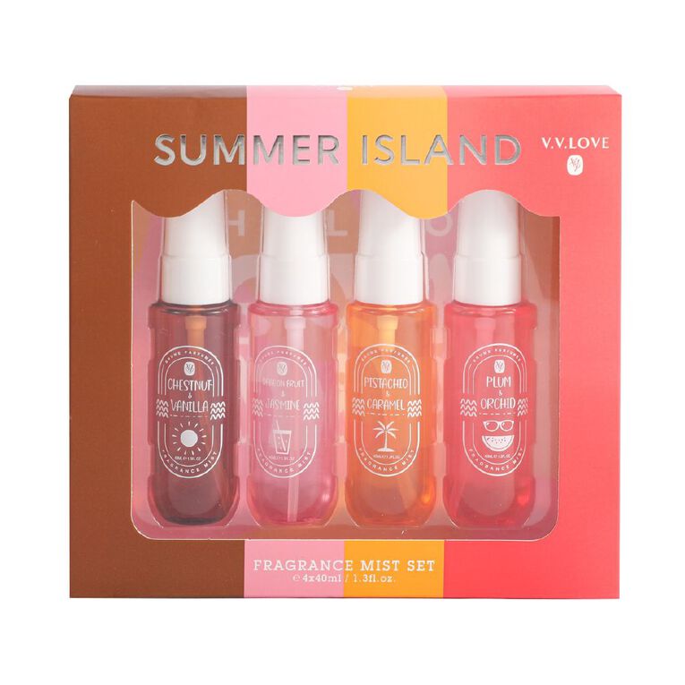 VV Love Summer Island Fragrance Mist Set 4 Pack, , hi-res