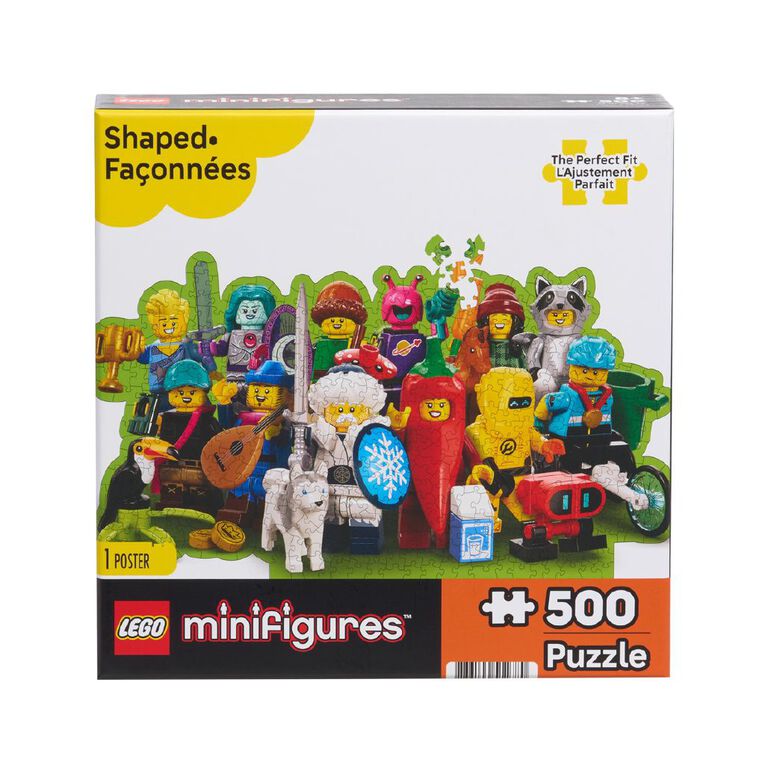 LEGO Minifigures Collage 500 Piece Puzzle Assorted, , hi-res