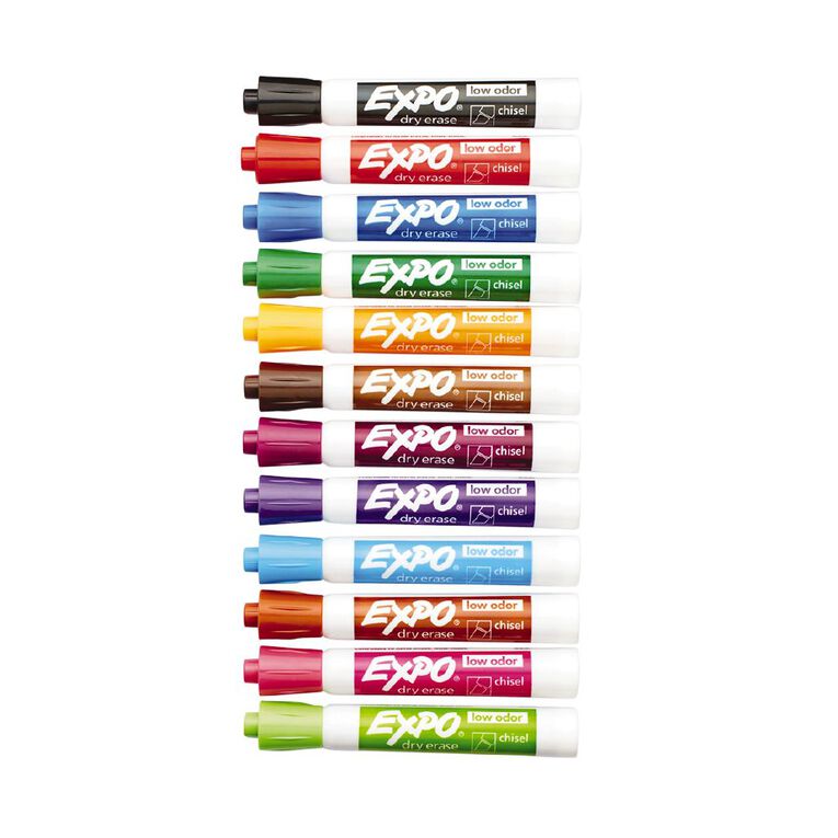 Expo Dry Erase Whiteboard Marker Chisel Tip Fashion Assorted 16 Pack, , hi-res
