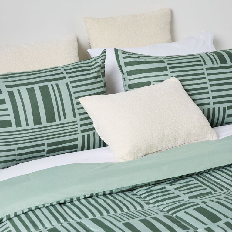 Living & Co 2 Piece Comforter Set Reversible Billie Single, , hi-res