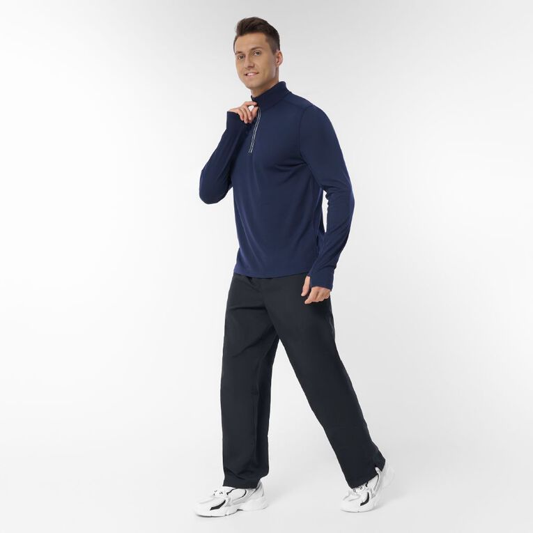 Active Intent Men's Active Quarter Zip Sweat, Blue Dark, hi-res