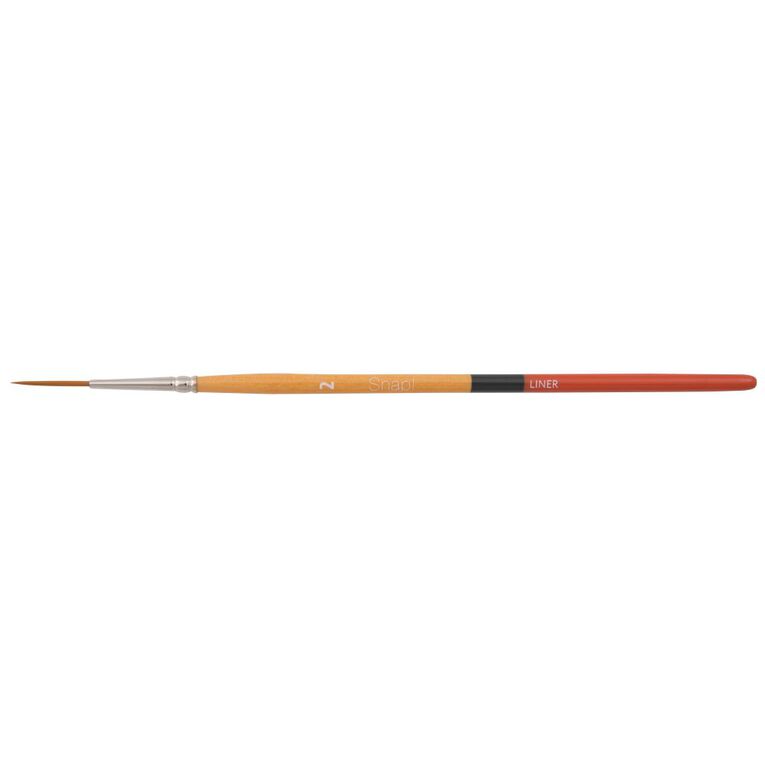 Princeton Snap Brush Short Handle Taklon Liner 2 Gold, , hi-res