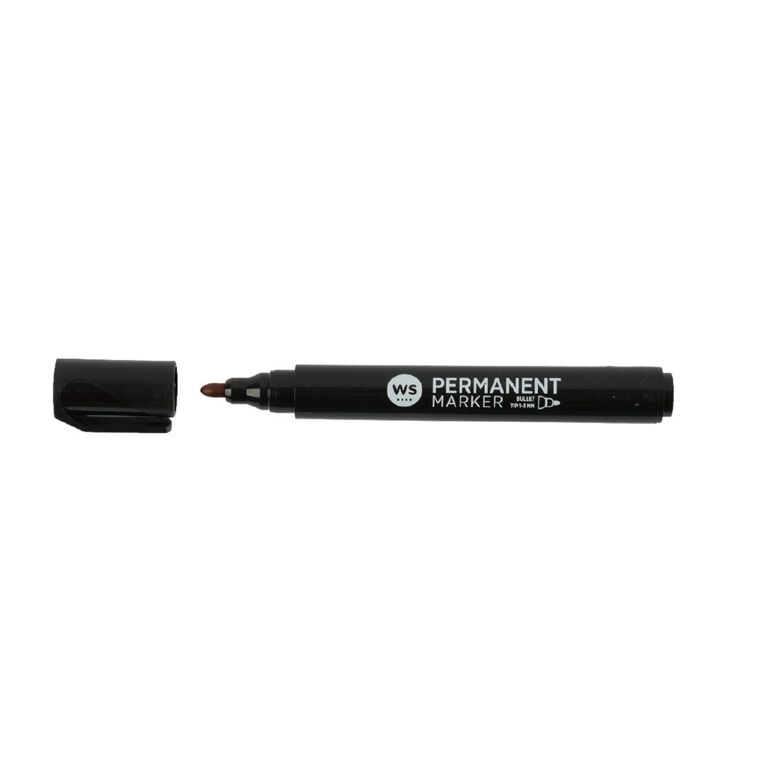 WS Permanent Marker Bold Loose Black, , hi-res