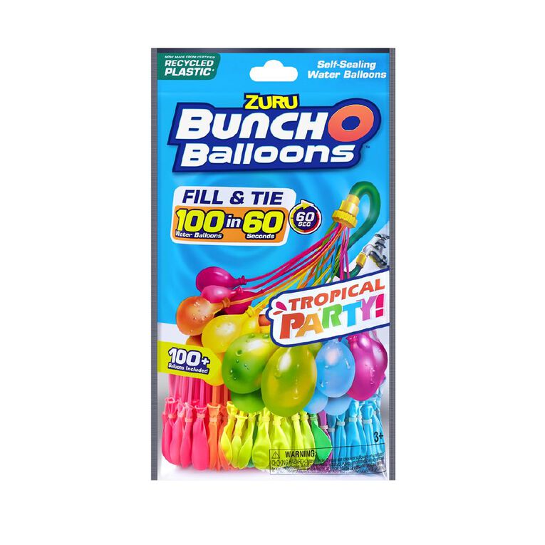 Zuru Bunch O Balloons Tropical Party 3 Pack, , hi-res