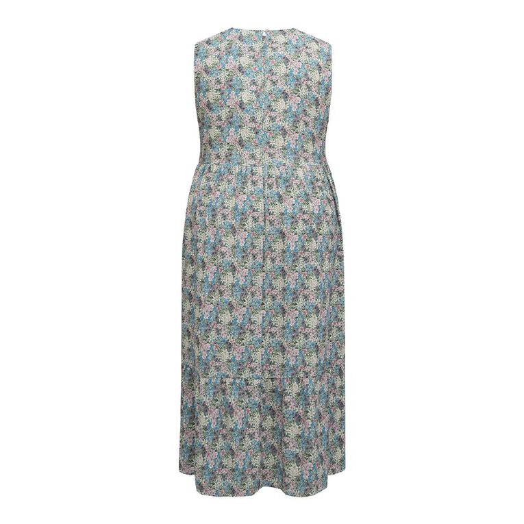 H&H Curve Women's Amber Rixon Sleeveless Drop Hem Midi, Multi-Coloured, hi-res