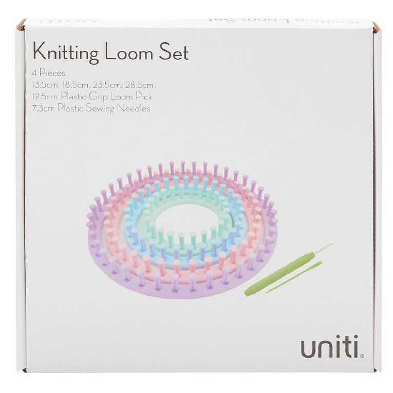 Uniti Knitting Loom Set 4 Piece The Warehouse