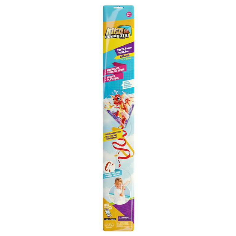EOLO Ready to Fly Diamond Kite 28 Inch Dragon, , hi-res