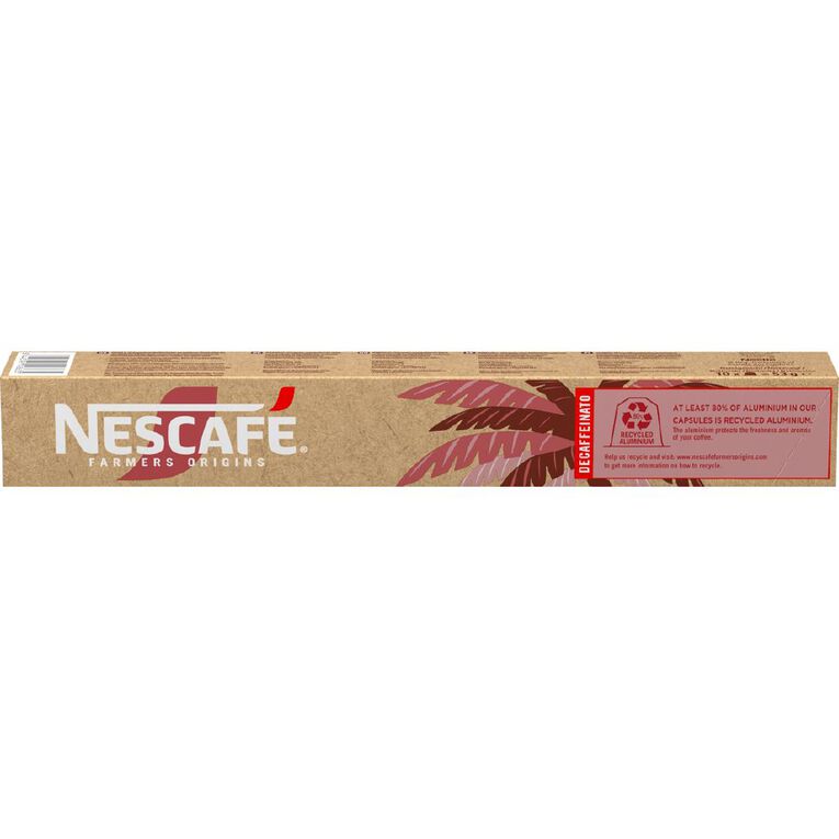 Nescafe Farmers Origin Colombia Decaf Espresso Coffee Capsules 10 Pack, , hi-res