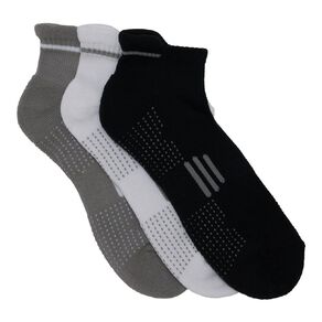 Active Intent Men's Cushioned Tab Low Cut Socks 3 Pack