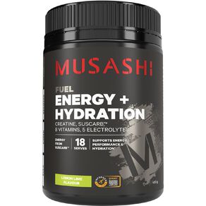 Musashi Sports Hydration Electrolyte Lemon Lime 450g