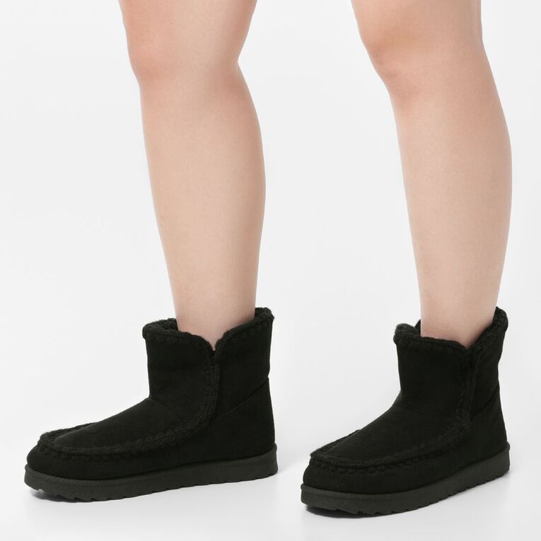 H&H Women's Bannie Slipper Boots, Black, hi-res