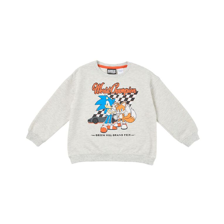 Sonic Crew Sweatshirt, Grey Light, hi-res