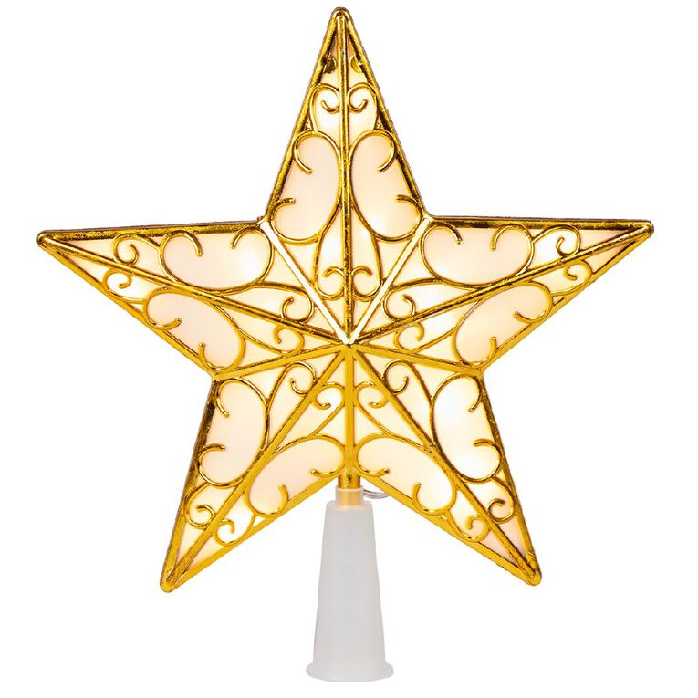 Wonderland Star Christmas Tree Topper LED Battery, , hi-res
