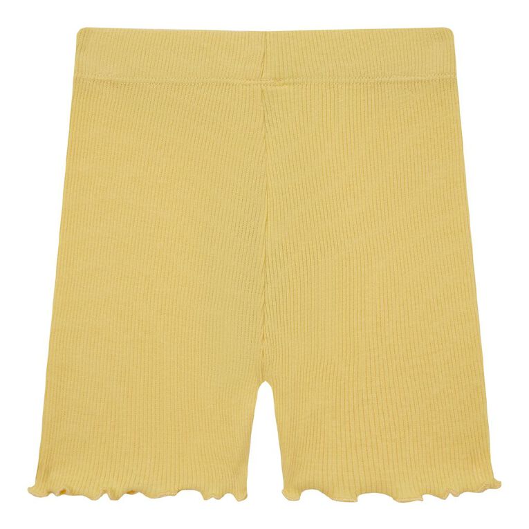 Young Original Preschool Plain Bike Shorts, Yellow Mid, hi-res