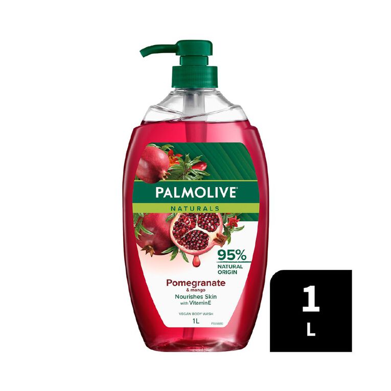 Palmolive Naturals Pomegranate & Mango Bodywash 1L, , hi-res