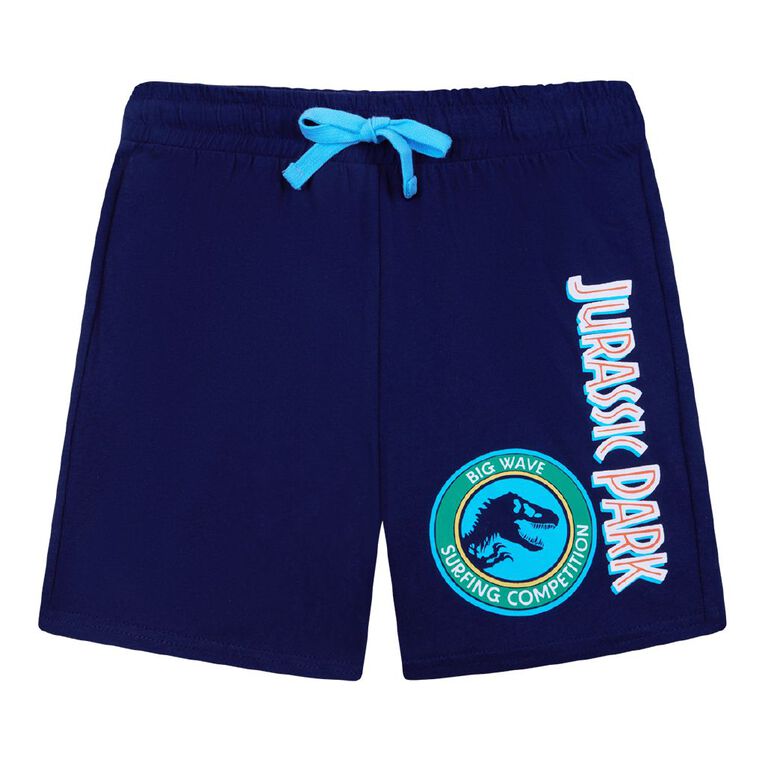 Jurassic Print Shorts, Blue Dark, hi-res