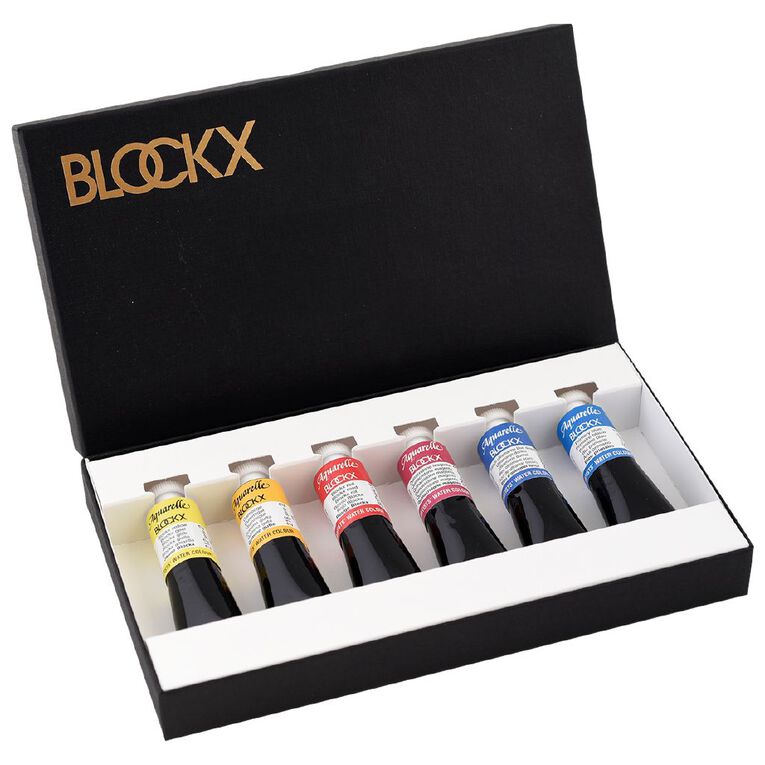 BLOCKX Watercolour Tube 15ml 6 Set Primary Colours, , hi-res