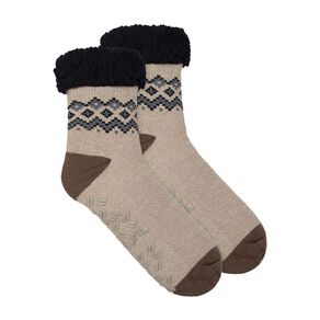 Underworks Men's Heat Bods Sherpa Socks 1 Pack